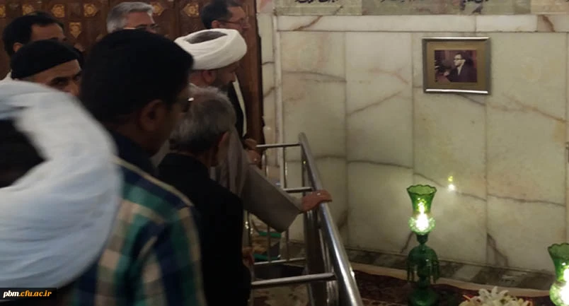 ادای احترام مسئولان، استادان و دانشجویان پردیس شهید بهشتی به مقام والای شهید عبدالکریم هاشمی نژاد 