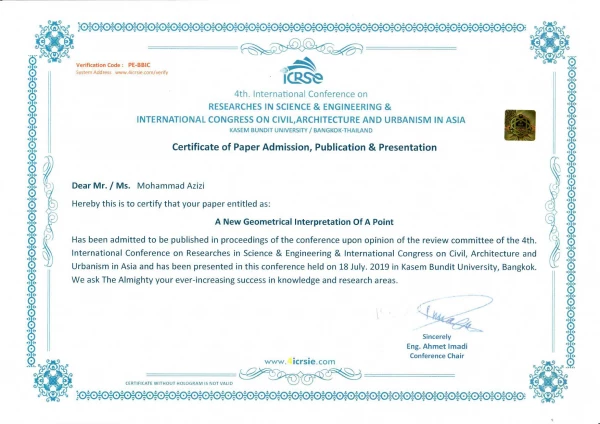 ارائه مقاله دانشجوی پردیس شهید بهشتی در کنفرانس ریاضی بانکوک