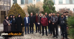 بازدید گروهی از دانشجویان پردیس شهید بهشتی از شرکت لعاب مشهد