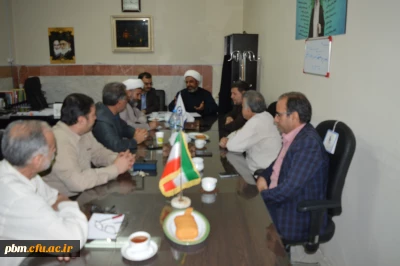 جلسه مشترک مسئول دفتر نهاد نمایندگی مقام معظم رهبری در دانشگاه فرهنگیان خراسان رضوی با  سرپرستان سراهای دانشجویی