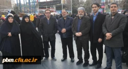 حضور مسئولان استادان و دانشجویان پردیس شهید بهشتی در مراسم وداع با پیکر مطهر سردار شهید سلیمانی