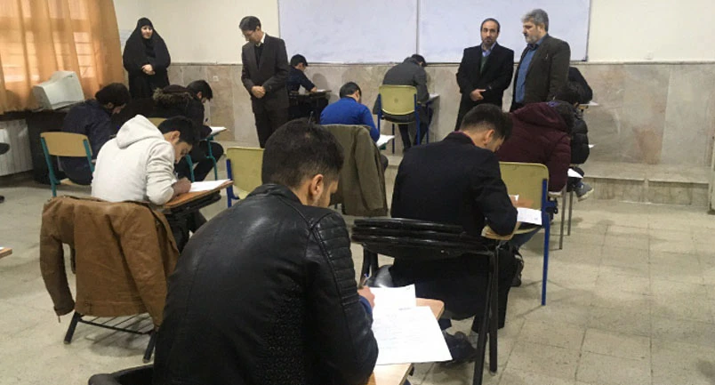 بازدید مدیر امور پردیس های خراسان رضوی از حوزه برگزاری آزمون های پایان نیم سال پردیس شهید بهشتی