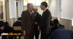 بازدید مدیر امور پردیس های خراسان رضوی از حوزه برگزاری آزمون های پایان نیم سال پردیس شهید بهشتی