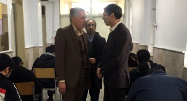 بازدید مدیر امور پردیس های خراسان رضوی از حوزه برگزاری آزمون های پایان نیم سال پردیس شهید بهشتی
