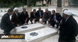 ادای احترام مسئولان دانشگاه فرهنگیان و نماینده مردم تربت حیدریه به مقام والای شهدا