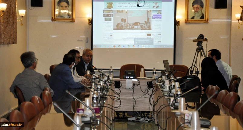 نشست ویدئویی تجمیع سایت های اطلاع رسانی دانشگاه فرهنگیان خراسان رضوی