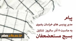 پیام مدیر امور پردیس های خراسان رضوی به مناسبت روز بسیج