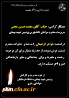 تسلیت به آقای نجفی