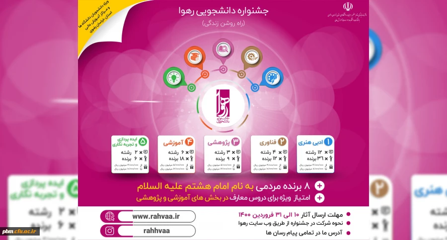 جشنواره رهوا ویژه دانشجویان خراسان رضوی