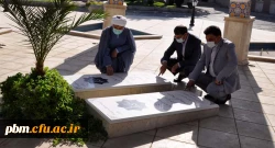 ادای احترام معاون دانشگاه فرهنگیان به مقام والای شهدا