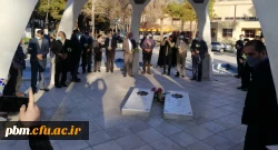 مراسم زیارت عاشورا و ادای احترام به مقام والای شهدا