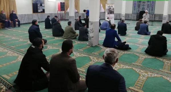 مراسم زیارت عاشورا و ادای احترام به مقام والای شهدا