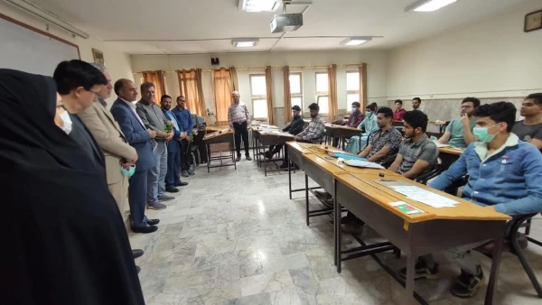 حضور مسئولان پردیس شهید بهشتی در کلاس های درس و قدردانی از زحمات استادان